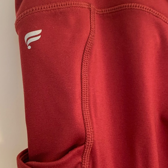 Fabletics Motion 365 Leggings Side Pockets Textured Moto Tights Women’s Large - Picture 3 of 7